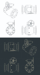 Fototapeta premium Ball valve valve