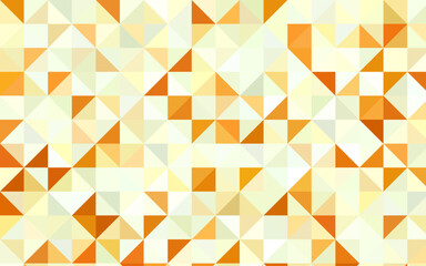 Light Orange vector abstract mosaic template.