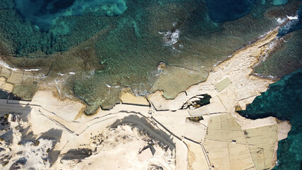 Aerial view of the beach, Malta