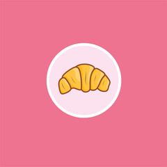 illustration vector graphic of croissant perfect for brand logos, food posters, food flyers, food advertisements, and design 