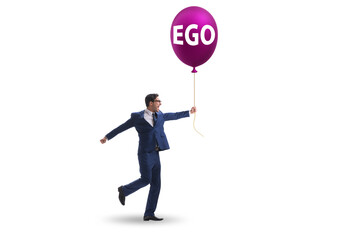 Businessman in excessive ego concept