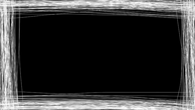 Frame appears in stop motion on a black background