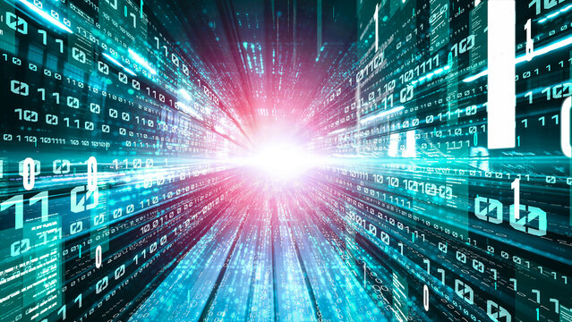 Software development, application programming code and tacit computer coding . Concept of smart digital transformation and technology disruption that changes global trends in new information era .