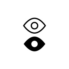 eye icon vector design templates