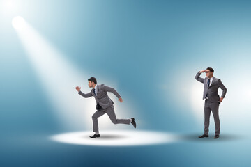 Fototapeta premium Business people under the spotlight
