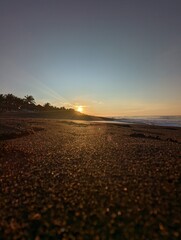 sunset on the beach