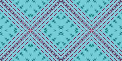 Ikat seamless pattern tribal chevron Geometric Traditional ethnic oriental Design for Prints Fabric saree Mughal brush symbol Swaths texture Kurti Kurtis Kurtas