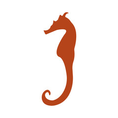 seahorses icon illustration vector