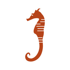 seahorses icon illustration vector