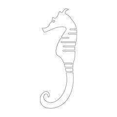 seahorses icon illustration vector