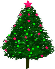 christmas tree, pine tree clipart