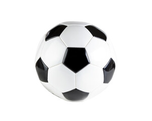 Fototapeta na wymiar Soccer ball for collegiate or professional games on transparent background 