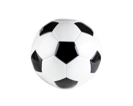 Soccer ball for collegiate or professional games on transparent background 