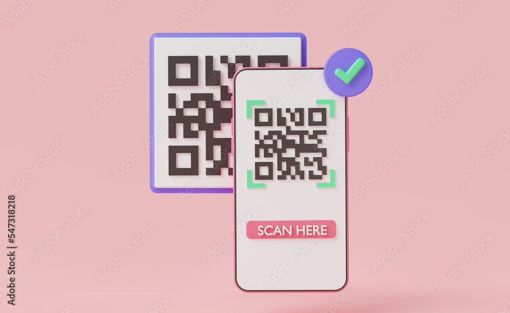 Poster qr code scanning in smartphone for payment verification, payment transaction, scan qr code, e wallet