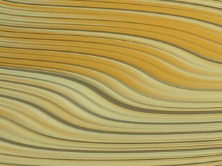 Undulating abstract background in golden yellow - wave shape.