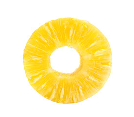 Sliced pineapple isolated on transparent png