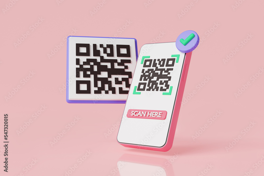 Poster qr code scanning payment and verification on mobile.payment transaction, scan qr code, e wallet, onl
