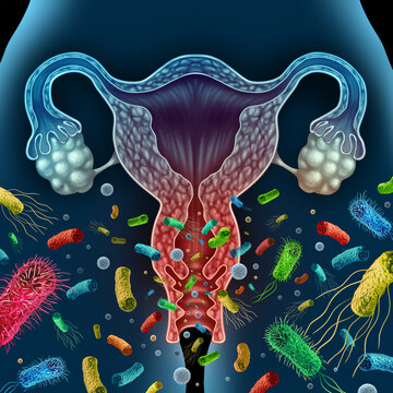 Bacterial Vaginosis concept as a vaginal inflammation caused by bacteria infection in the vagina 
