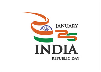 India Republic Day logo design template