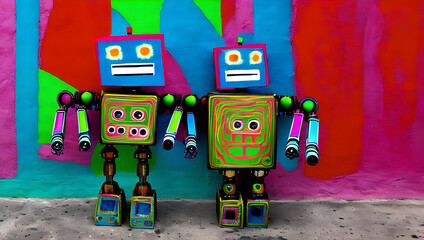 Fototapeta premium Robots