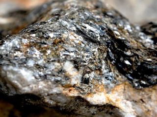 rock containing mica on the surface of the earth