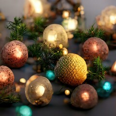 Illustration about Christmas. Made by AI.