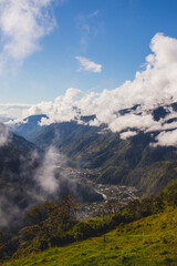 Fototapeta premium Landscape in Baños Ecuador