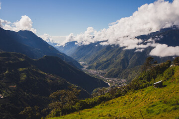 Fototapeta premium Landscape in Baños Ecuador