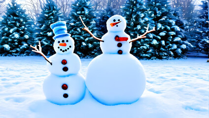 Fototapeta premium Winter Scenes with Snow