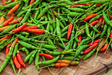 Fresh red chilli pepper for background