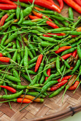 Fresh red chilli pepper for background