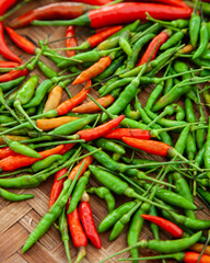 Fresh red chilli pepper for background
