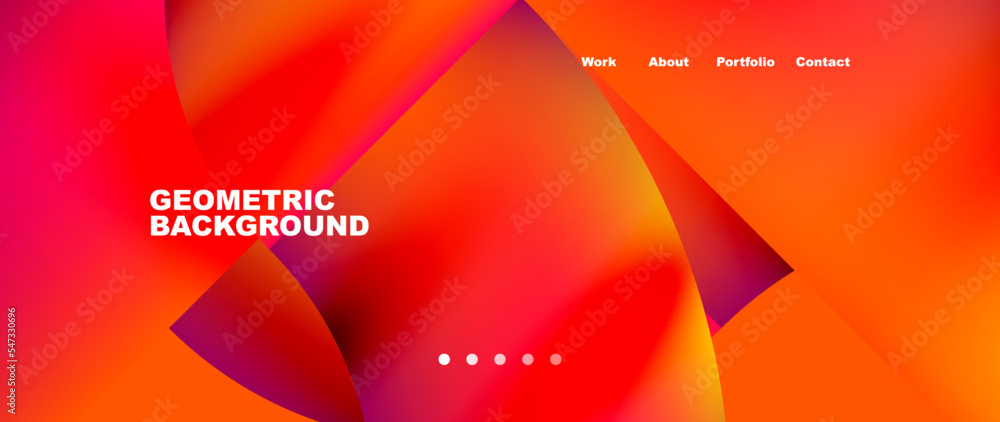 Poster Minimal geometric abstract background. Circle and line design. Trendy techno business template for wallpaper, banner, background or landing