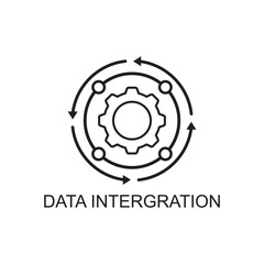 data integration icon , technology icon