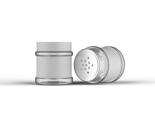 Pepper Plastic Jar 3D Rendering