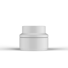 Cosmetic Cream Jar 3D Rendering