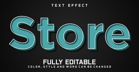 Store text editable style effect