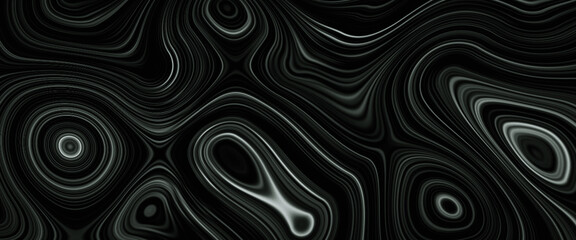 Obraz premium Black and white abstract geometric background. Liquid dynamic gradient waves cover. Abstract liquify line background illustration. Marble texture. Paint splash. 