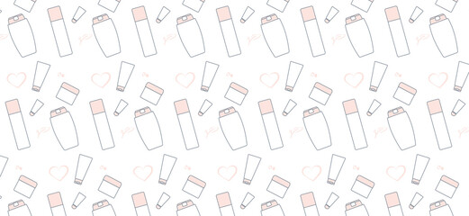 Realistic pattern on white backdrop. White cosmetic lotion background. Beauty woman face skin care. Medical care. Medicine medical health. White isolated background.