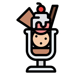 ice cream summer dessert sunday icon
