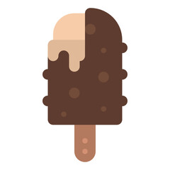 popsicle ice pop chocolate summer icon
