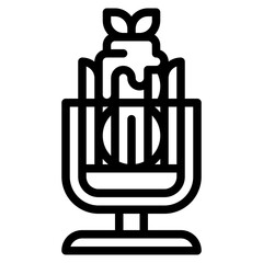 ice cream summer dessert banana icon