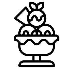ice cream sweets dessert sunday icon