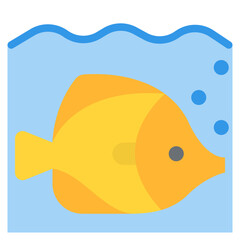 fish nature animal sea icon