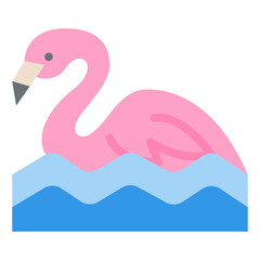 flamigo water animal nature icon