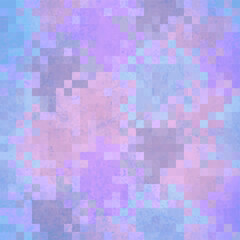 Pixel Background With Grunge. Pastel Color Abstract Background With Squares