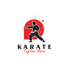 taekwondo sport vector illustration logo
