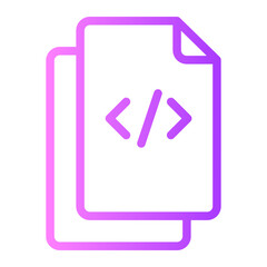 coding gradient icon