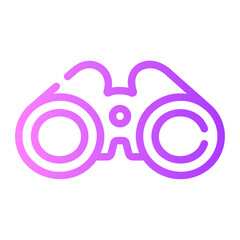 binoculars gradient icon