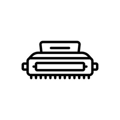 Black line icon for cartridges